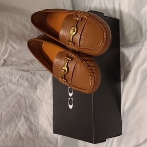 Coach Driver Loafer Saddle Brown 7